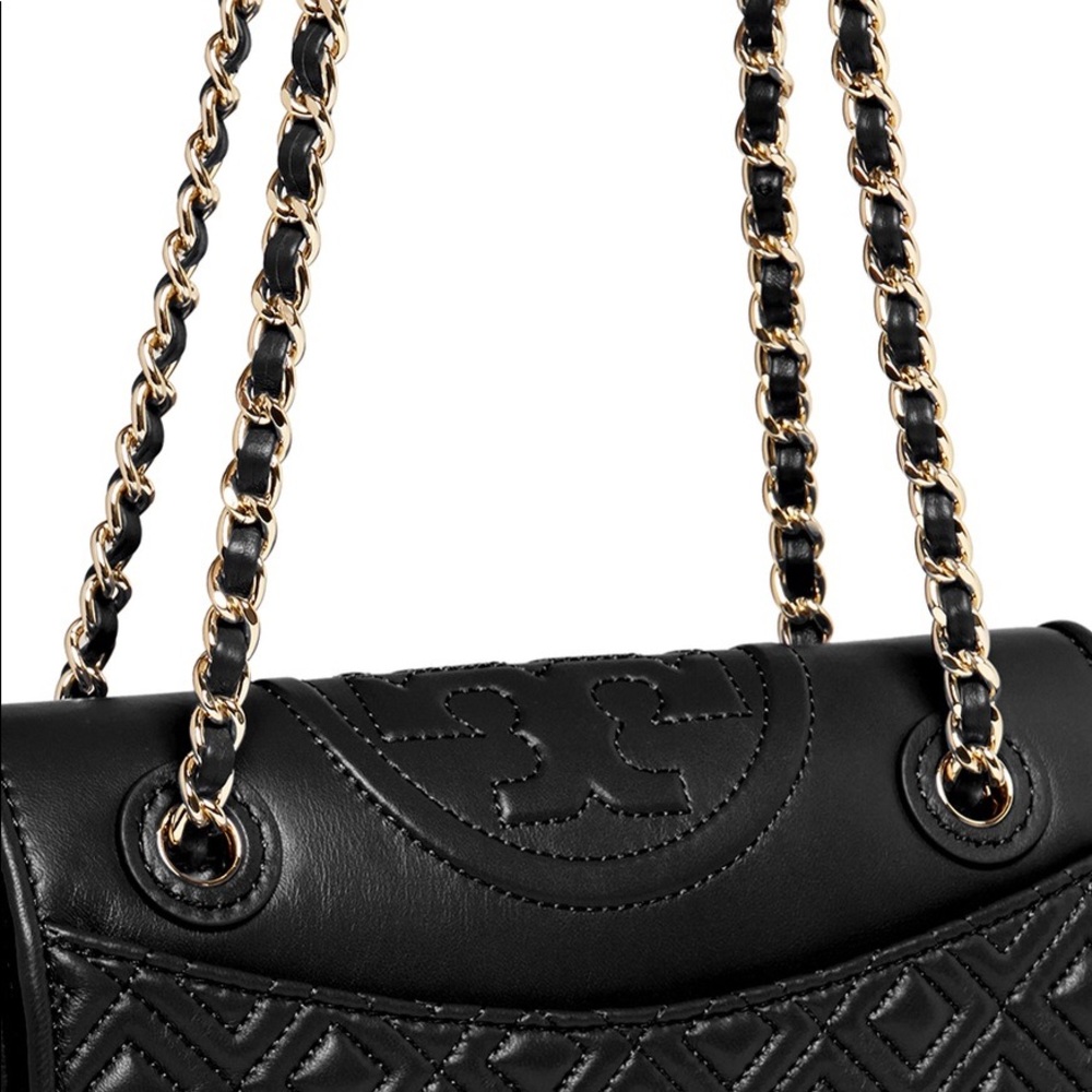 Tory Burch Black Medium Fleming